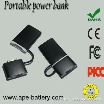 2012 New mini type portable backup battery power bank with Apple MFi